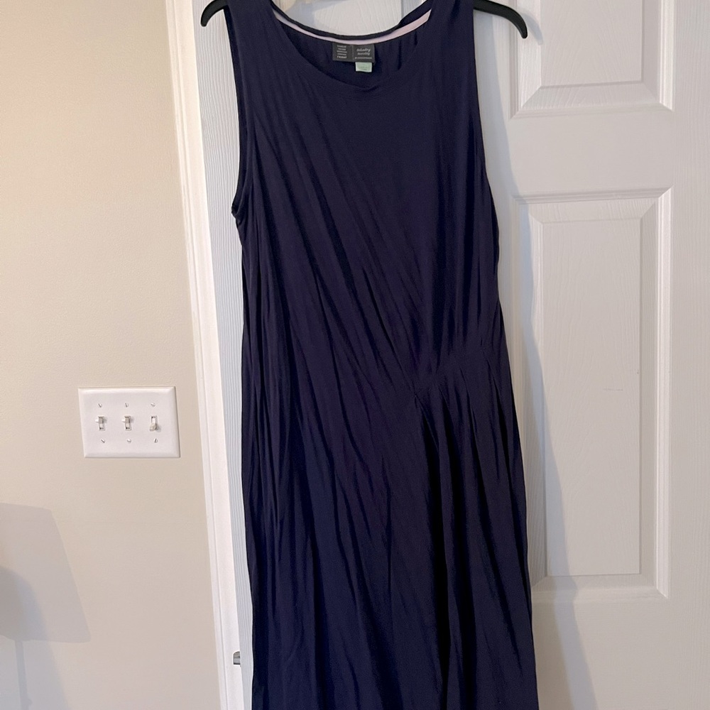 Anthropologie navy dress